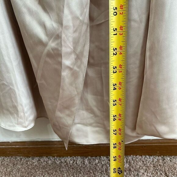 Dessy Collection One Shoulder Draped Twist Empire Waist Trumpet Gown 6R New - Picture 7 of 12